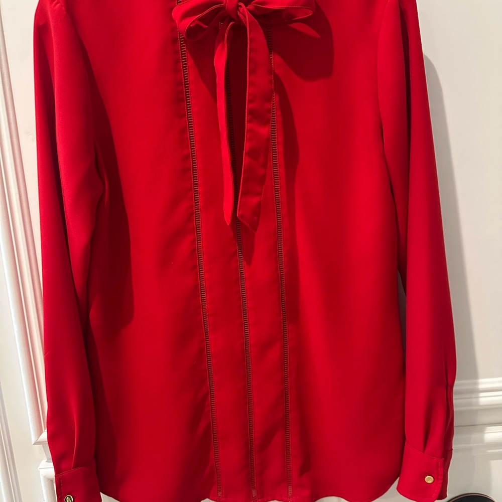 Elegant Ralph Lauren Red Women's Blouse